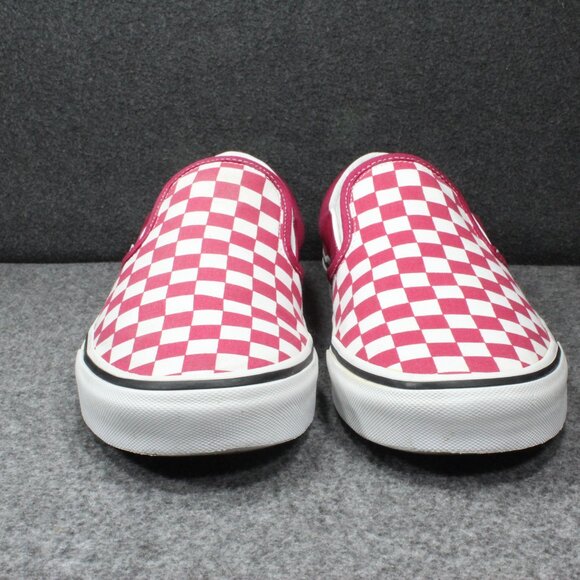 Share Vans OG Classic Slip-On Checkerboard Rhododendron Red Mens Siz - Picture 3 of 12